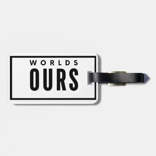 WERELD van ons Bagagelabel (Achterkant horizontaal)