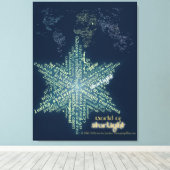 Wereld van Starlight Canvas (Insitu (Houten vloer))