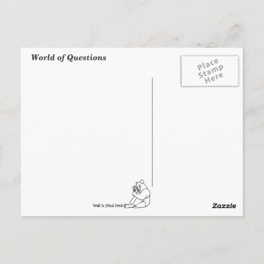 Wereld van vragen briefkaart (Achterkant)