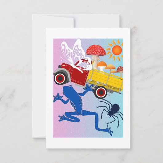 Wereld van wonderen bedankkaart (Voorkant)