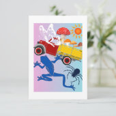 Wereld van wonderen bedankkaart (Staand voorkant)