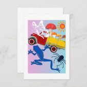 Wereld van wonderen bedankkaart (Voorkant / Achterkant)