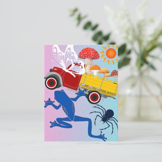 Wereld van wonderen briefkaart (Staand voorkant)