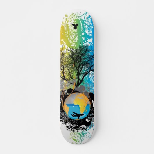 Wereld Vector Deck Skateboard (Voorkant)