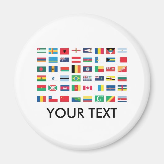 Wereld Vlag Magneten (Voorkant)