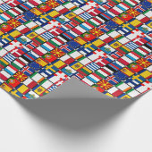 Wereld Vlaggen Cadeaupapier (Hoek)
