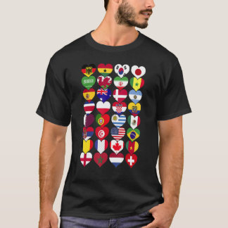 Wereld Vlaggen Landen van de Wereld Internationaa T-shirt