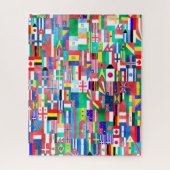 wereld vlaggen puzzel (Verticaal)