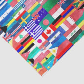 wereld vlaggen tissuepapier (Detail)