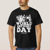 Wereld vluchtelingendag t-shirt (Voorkant)