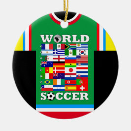 Wereld Voetbal Vlaggen Jersey Ornament