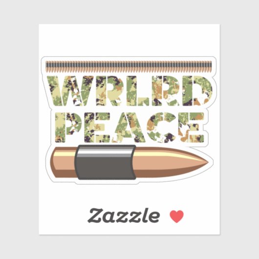 Wereld Vrede Militaire camouflage Textuur Sticker (Vel)
