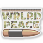Wereld Vrede Militaire camouflage Textuur Sticker (Voorkant)