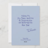 Wereld Vrede Plat Kerstkaart (Achterkant)