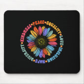 Wereld Vrede Supporter Zonnebloem Bloemen Outfit K Muismat (Voorkant)