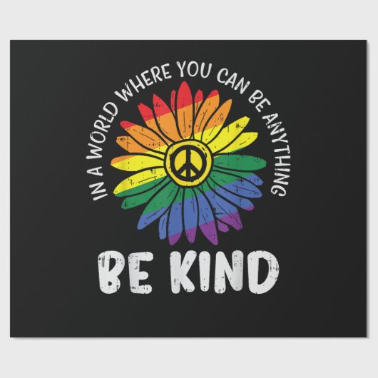 Wereld Vriendelijke Regenboog Cadeaupapier (Vlak)