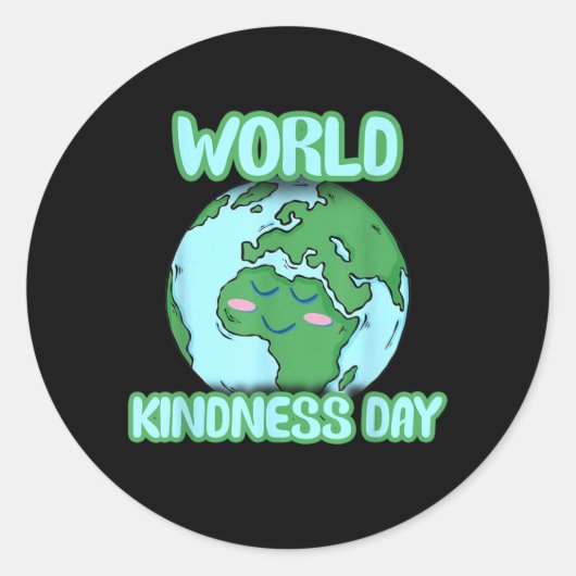 Wereld Vriendelijkheidsdag 2021 Ronde Sticker (Voorkant)