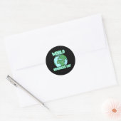 Wereld Vriendelijkheidsdag 2021 Ronde Sticker (Envelop)