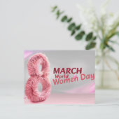 wereld vrouw dag briefkaart (Staand voorkant)