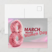 wereld vrouw dag briefkaart (Voorkant / Achterkant)