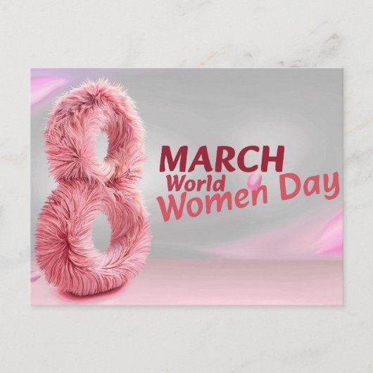 wereld vrouw dag briefkaart (Voorkant)
