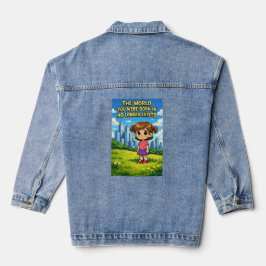 Wereld Waar Je Geboren Bent Bestaat Niet Meer Cart Denim Jacket
