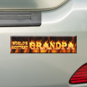 wereld warmste opa bumpersticker (Op auto)