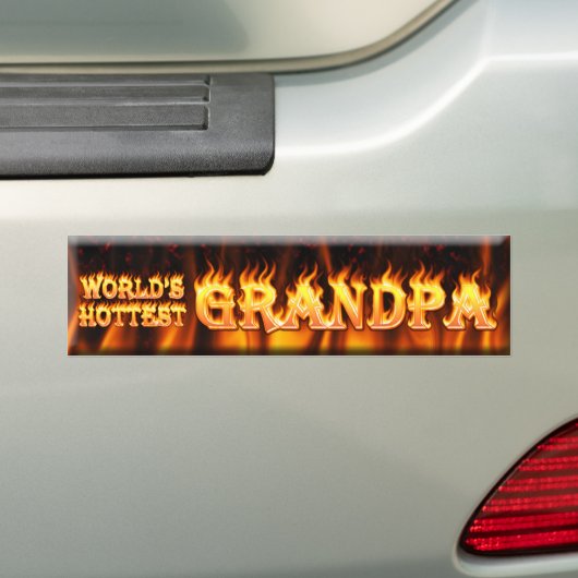 wereld warmste opa bumpersticker (Op auto)