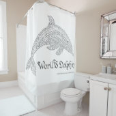 Wereld Wereld Dolfijn Douchegordijn (In situ)