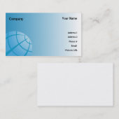 Wereld Wereldbol-Business Visitekaartje (Voorkant / Achterkant)