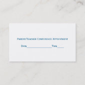 Wereld Wereldbol Docenten Visitekaartje Afsprakenkaartje (Achterkant)