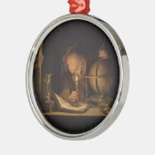 Wereld Wereldbol en Hourglass Metalen Ornament (Links)