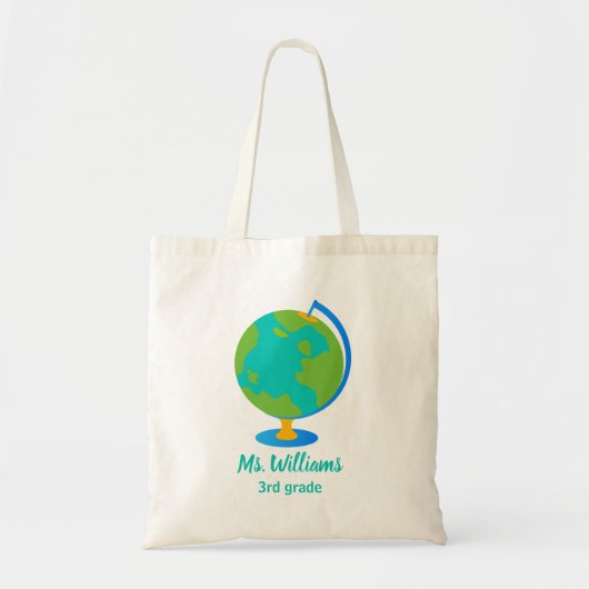 Wereld Wereldbol leraren Tote Bag (Voorkant)