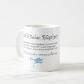 Wereld woord Aziatische olifant Mok (Voorkant links)