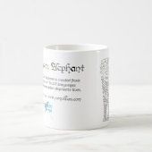 Wereld woord Aziatische olifant Mok (Center)