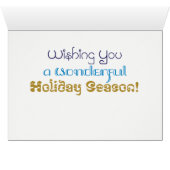 Wereld woord Batik Groeten Kaart (Binnen Horizontaal (Onder))