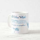 Wereld woord blauwe vinvis Mok (Voorkant links)