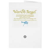 Wereld woord engel Kaart (Achterkant)