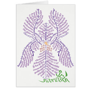 Wereld woord iris Kaart