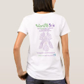 Wereld woord iris T-shirt (Achterkant)