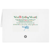 Wereld Woord Kaart (Achterkant Horizontaal)