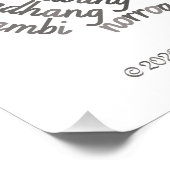 Wereld woord koala Poster (Hoek)