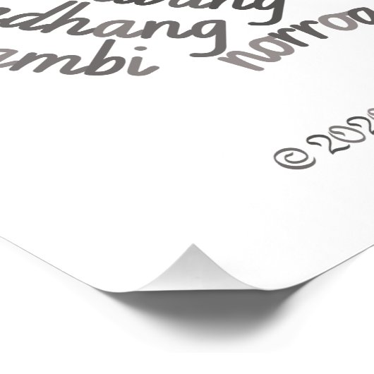 Wereld woord koala Poster (Hoek)