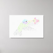 Wereld woord kolibrie canvas print (Voorkant)