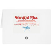 Wereld woord kus Kaart (Achterkant Horizontaal)