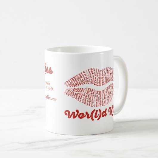 Wereld woord kus Mok (Voorkant rechts)