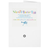 Wereld woord paaseieren Kaart (Achterkant)