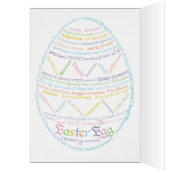 Wereld woord paaseieren Kaart (Binnen (Links))