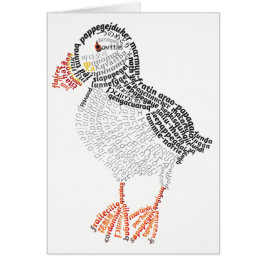 Wereld woord papegaaiduiker Kaart