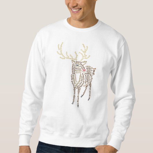 Wereld Woord Rendier Sweatshirt (Voorkant)